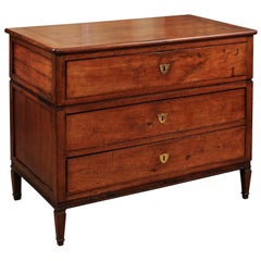 Early 19th Century French Directoire Walnut Commode