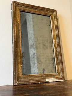 Early 19th Century French Distressed Mirror