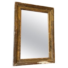 Early 19th Century French Distressed Mirror