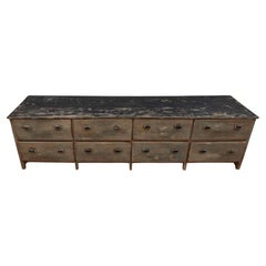 Used Early 19th Century French Drapers Drawers/Cabinet 