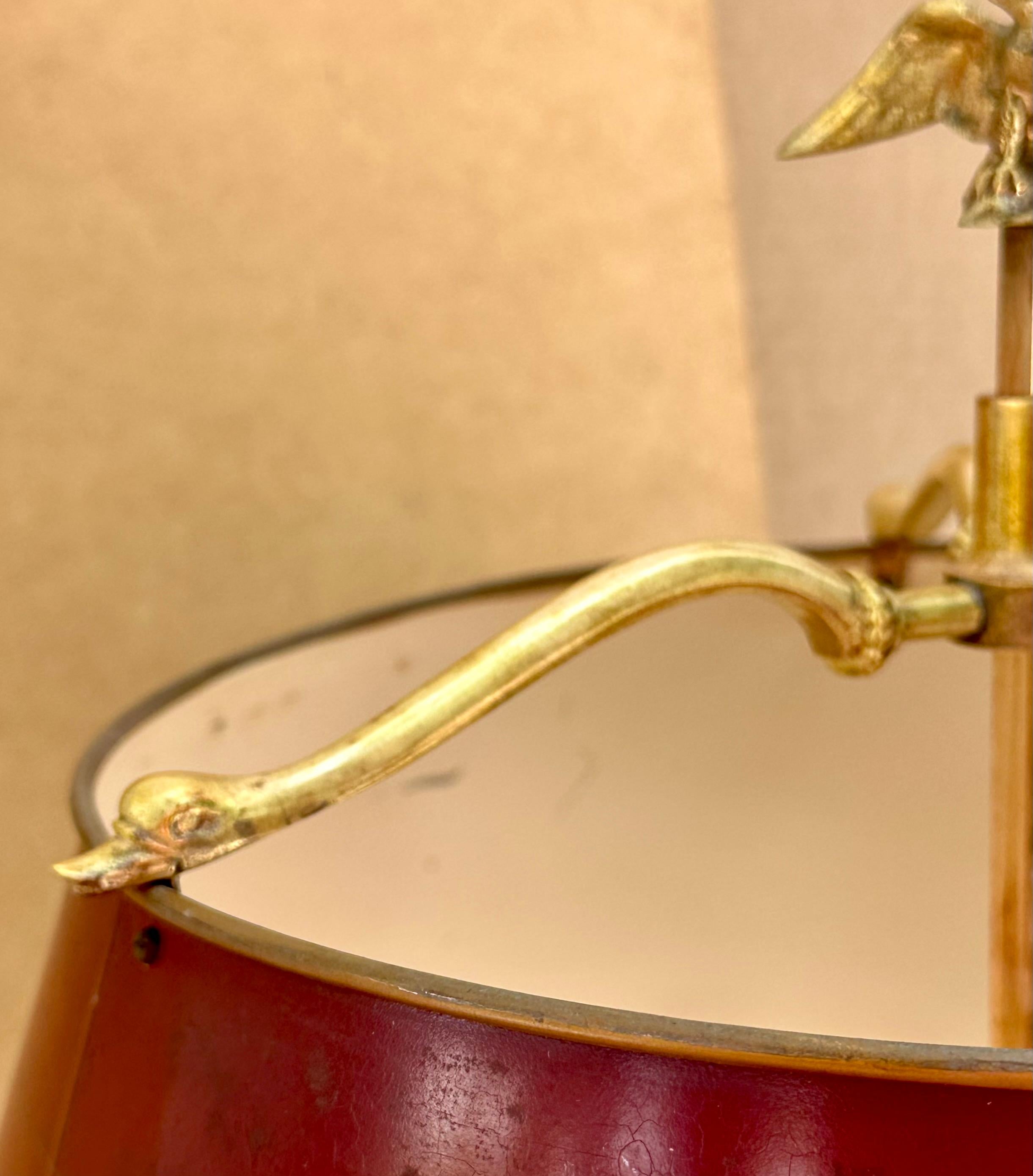 Lampe de table à trois lumières Empire du début du 19e siècle en vente 9