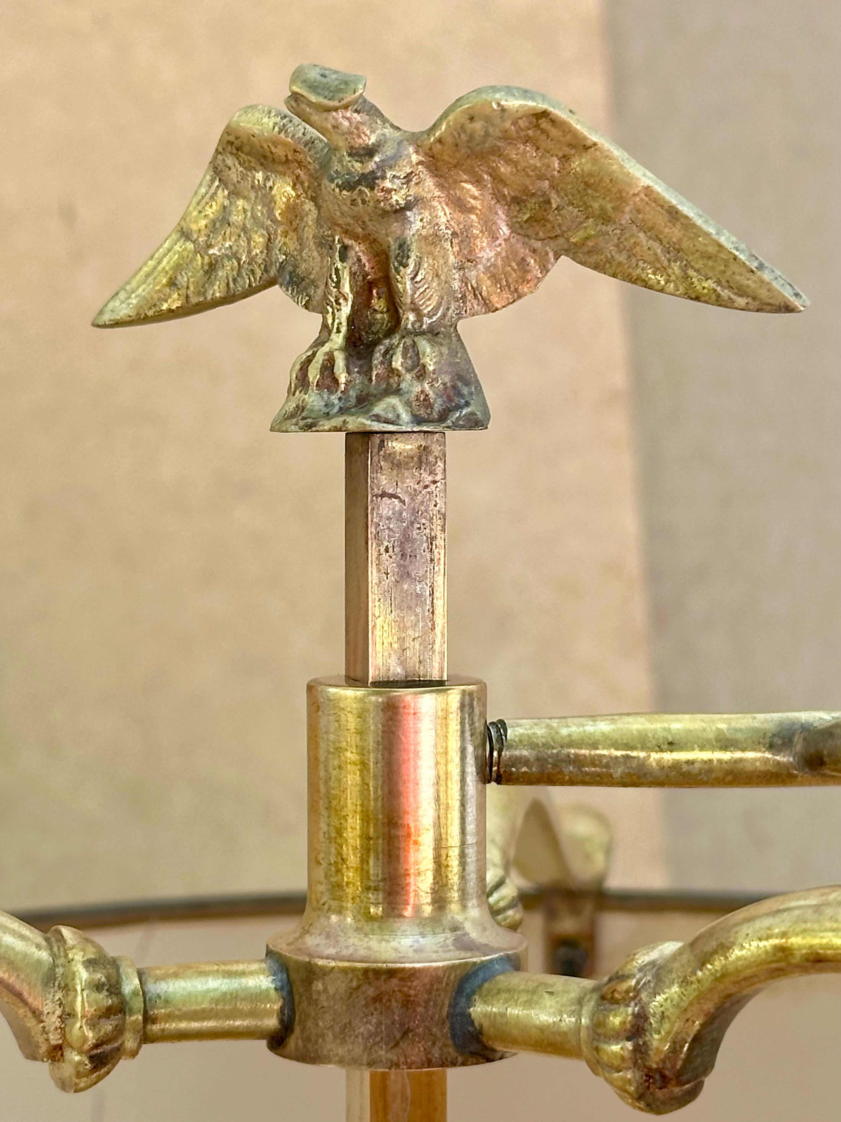 Lampe de table à trois lumières Empire du début du 19e siècle en vente 2
