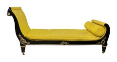 Early 19th Century French Empire Chaise Lounge Daybed