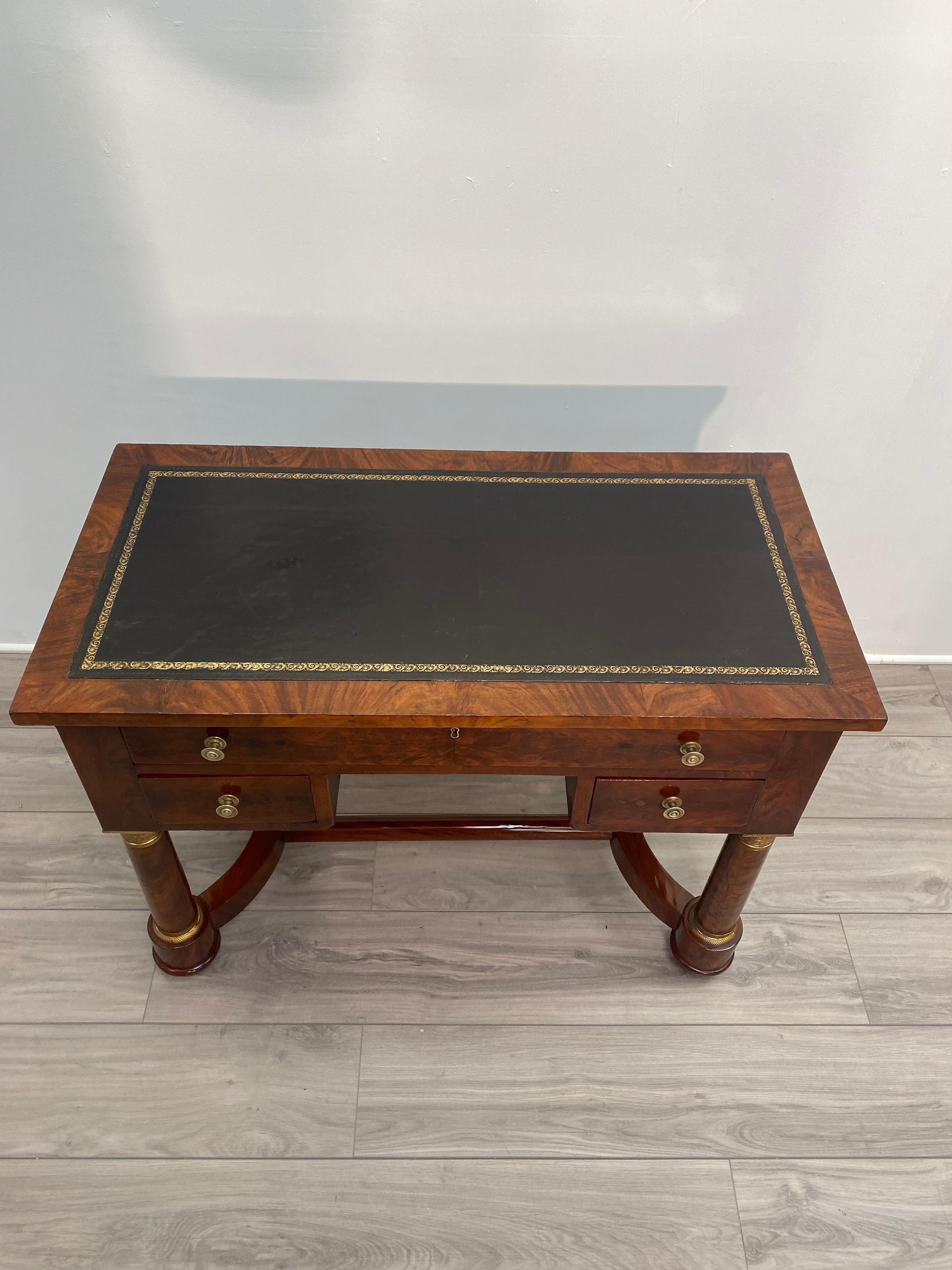 Mahogany Early 19th Century French Empire Desk For Sale