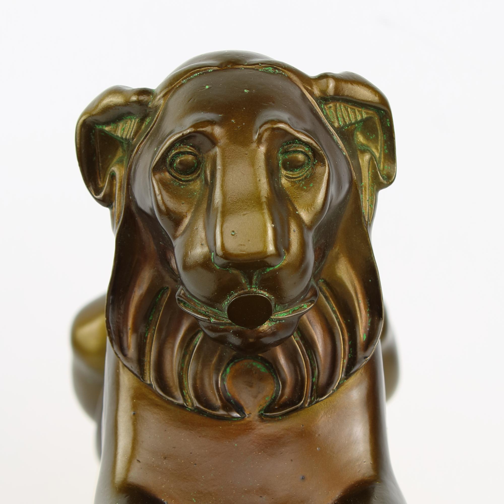 Early 19th Century French Empire Gilt Bronze Lioness Figures Andirons or Chenets For Sale 4