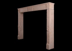 Early 19th Century French Empire Limestone Fireplace