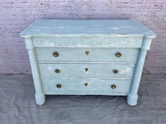 Early 19th Century French Empire Painted Commode