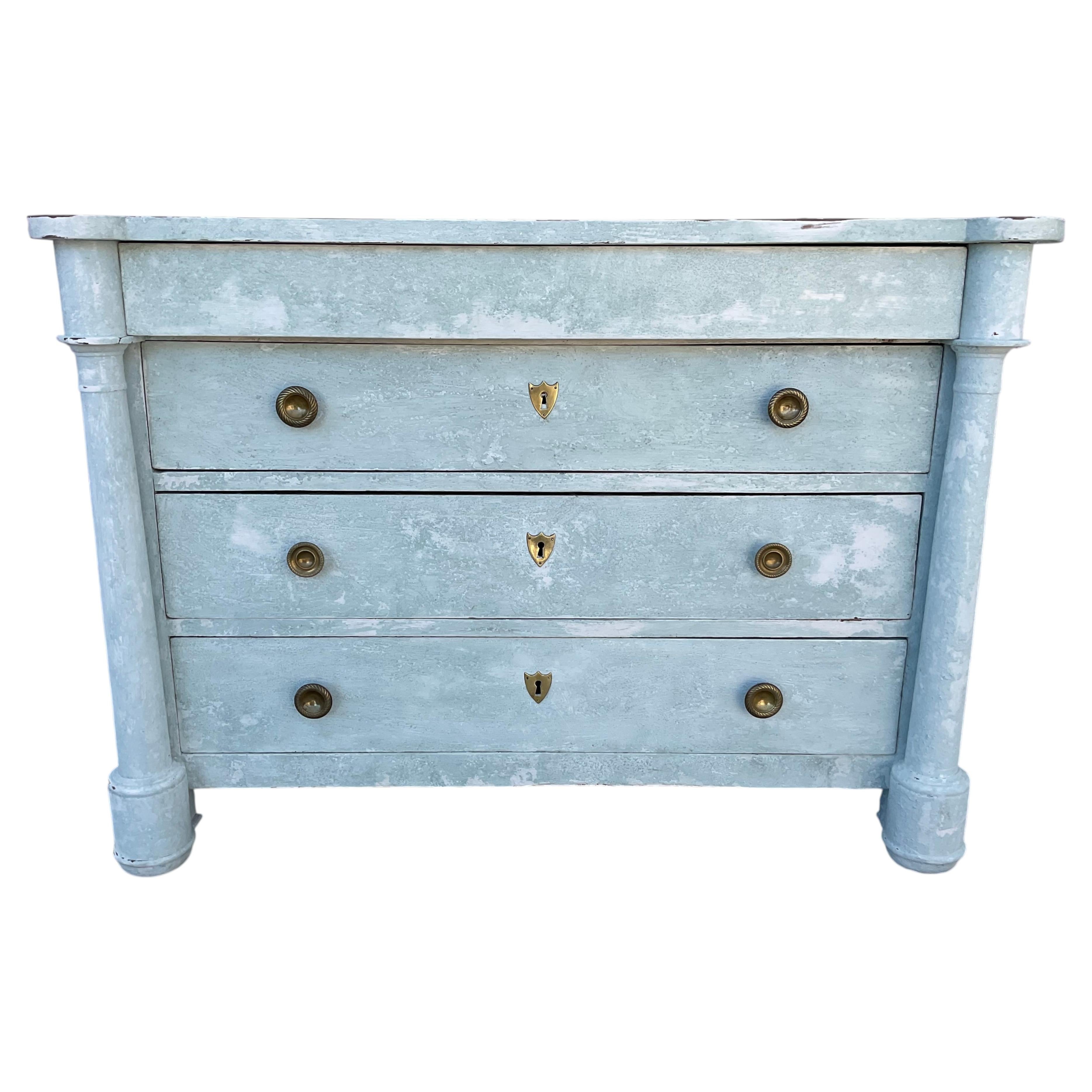 Commode peinte Empire du début du 19e siècle en vente