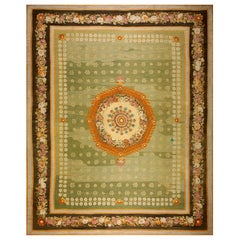 Aubusson d'époque Empire français du début du 19e siècle ( 13 6'' x 16'3'' - 410 x 495 )