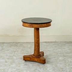 Early 19th Century French Empire Period Burl Walnut Gueridon or Pedestal Table