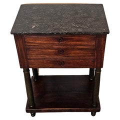 Early 19th Century French Empire Period Mahogany Nightstand End Table