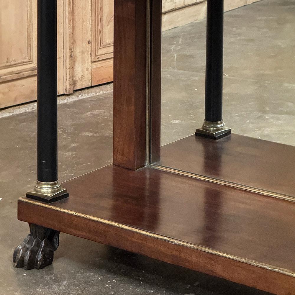 Début du 19e siècle, époque Empire français, console à plateau de marbre ~ table d'appoint en vente 4