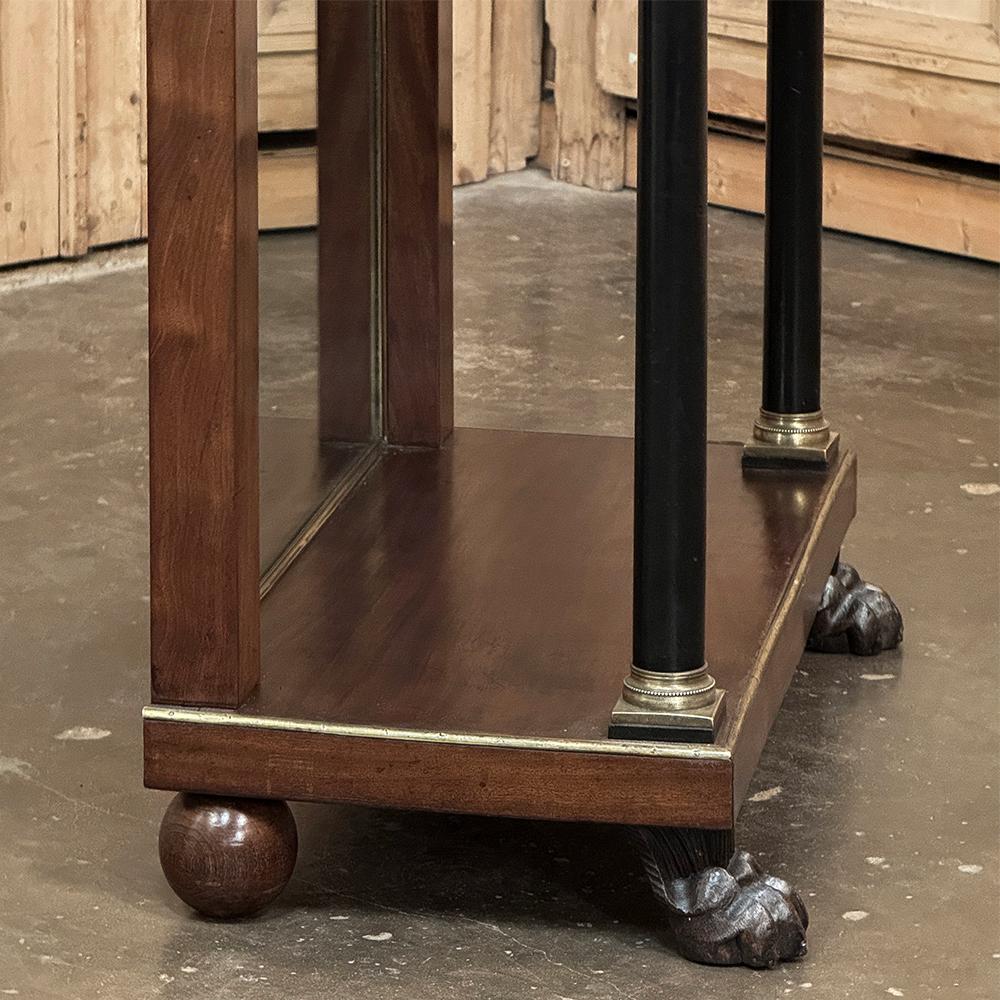 Début du 19e siècle, époque Empire français, console à plateau de marbre ~ table d'appoint en vente 6