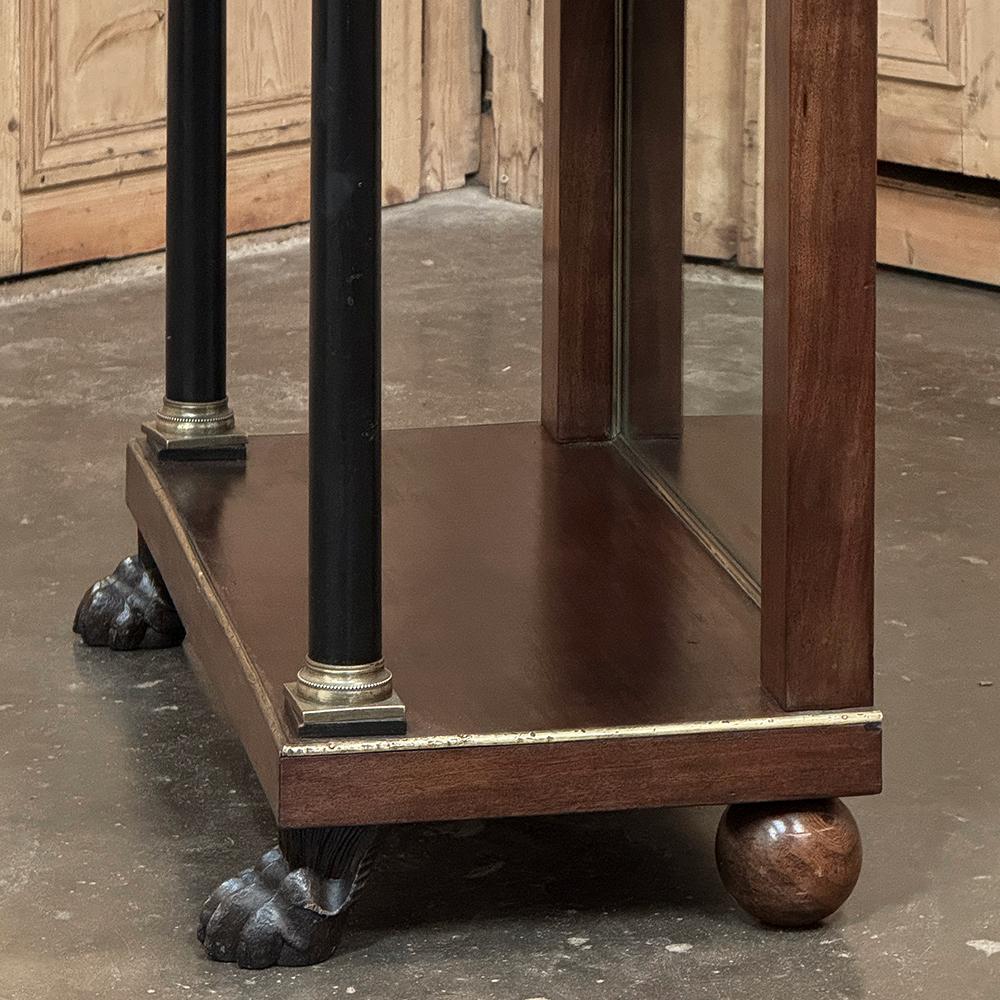 Début du 19e siècle, époque Empire français, console à plateau de marbre ~ table d'appoint en vente 8