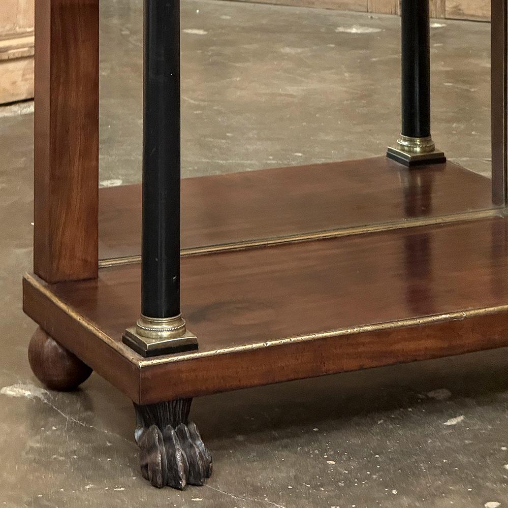 Début du 19e siècle, époque Empire français, console à plateau de marbre ~ table d'appoint Bon état - En vente à Dallas, TX
