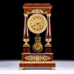 Early 19th Century French Empire Period Portico Clock