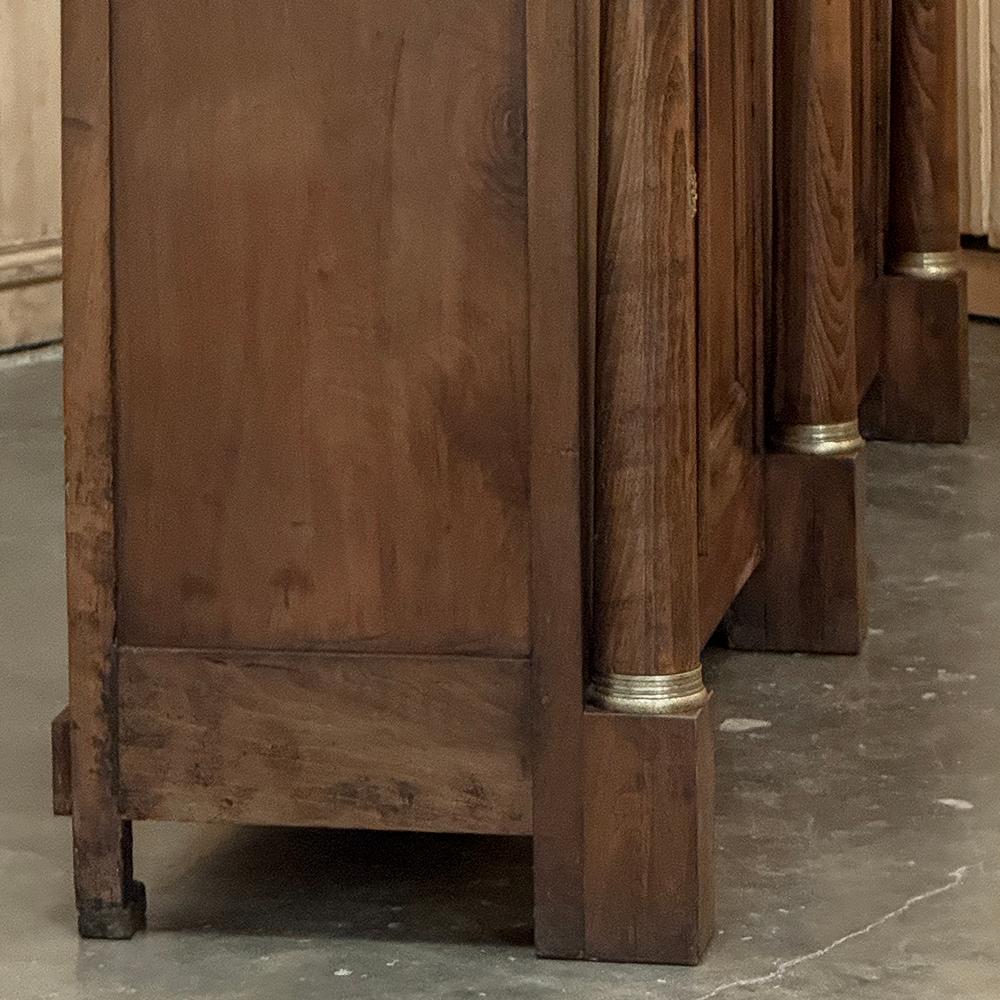Early 19th Century French Empire Period Walnut Grand Buffet For Sale 6