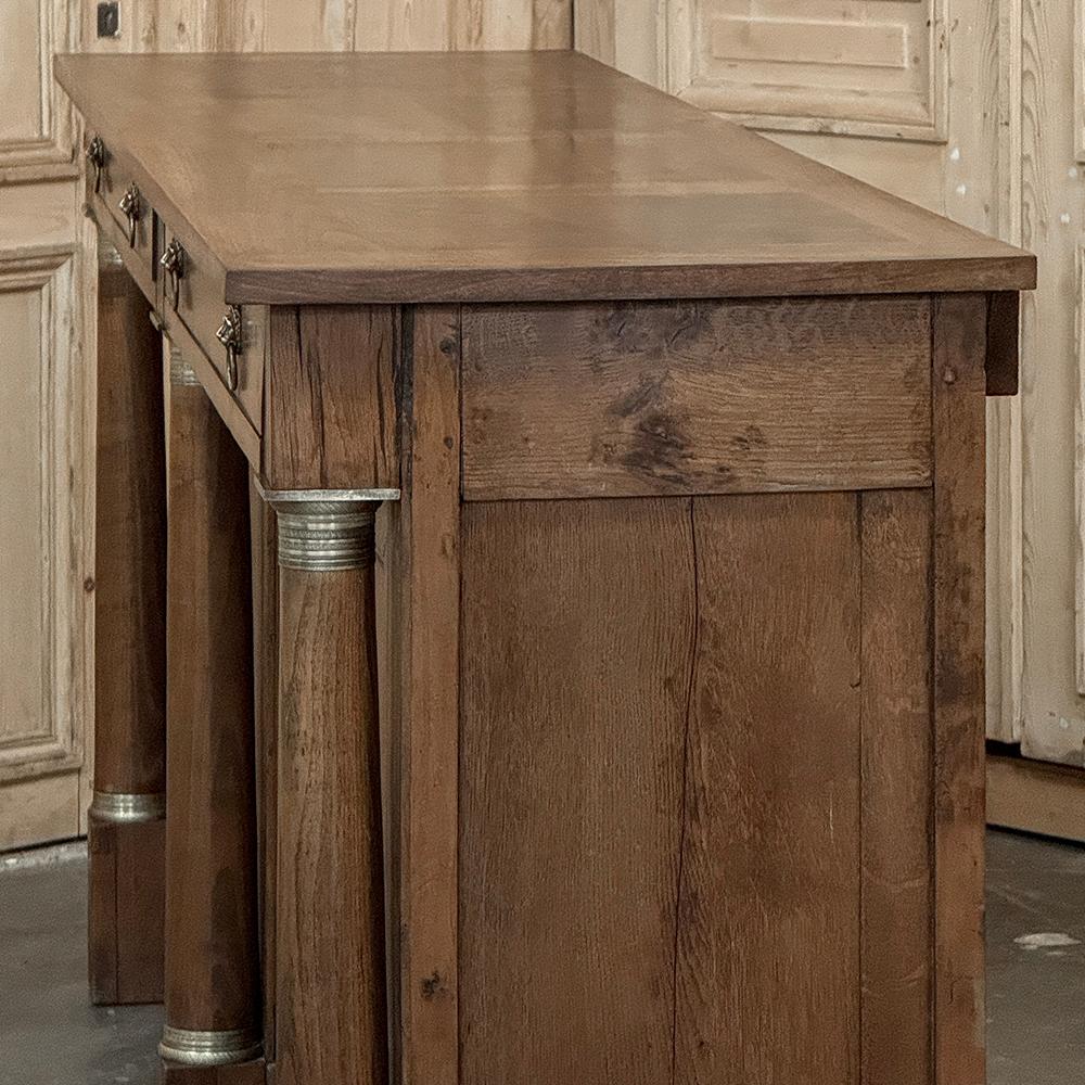 Early 19th Century French Empire Period Walnut Grand Buffet For Sale 7