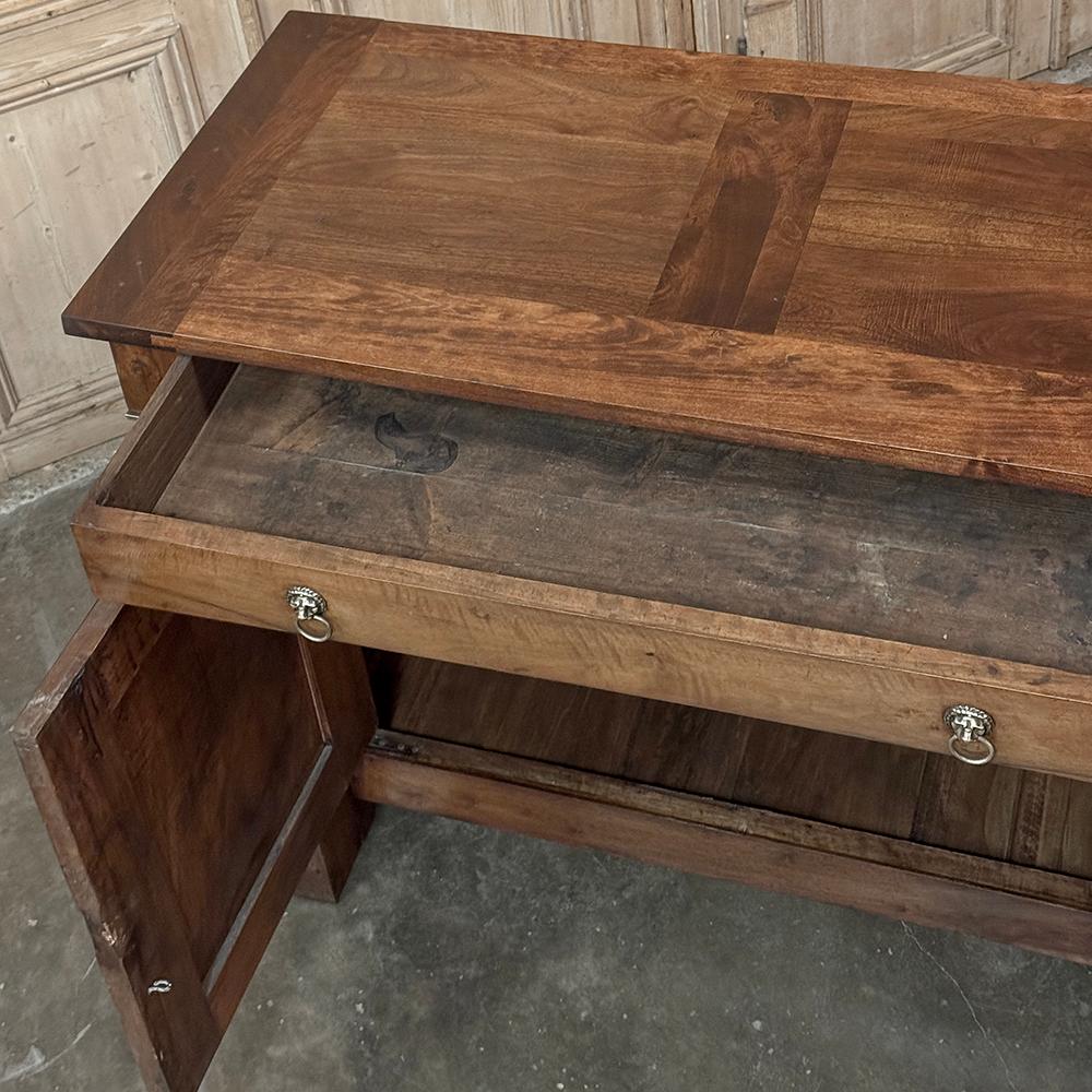 Early 19th Century French Empire Period Walnut Grand Buffet For Sale 13