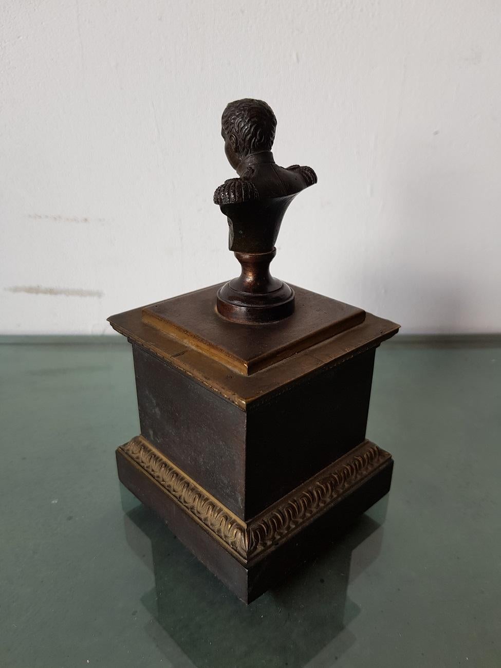 Early 19th Century French Empire Table Bell with Bust of Napoleon Bonaparte 1