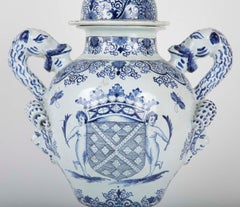 Early 19th Century French Faience Lidded Jar