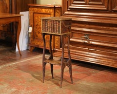 Early 19th Century French Faux Leather Bound Books Liquor Cabinet with Glasses