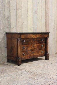 Early 19th Century French Figured Walnut Empire Commode