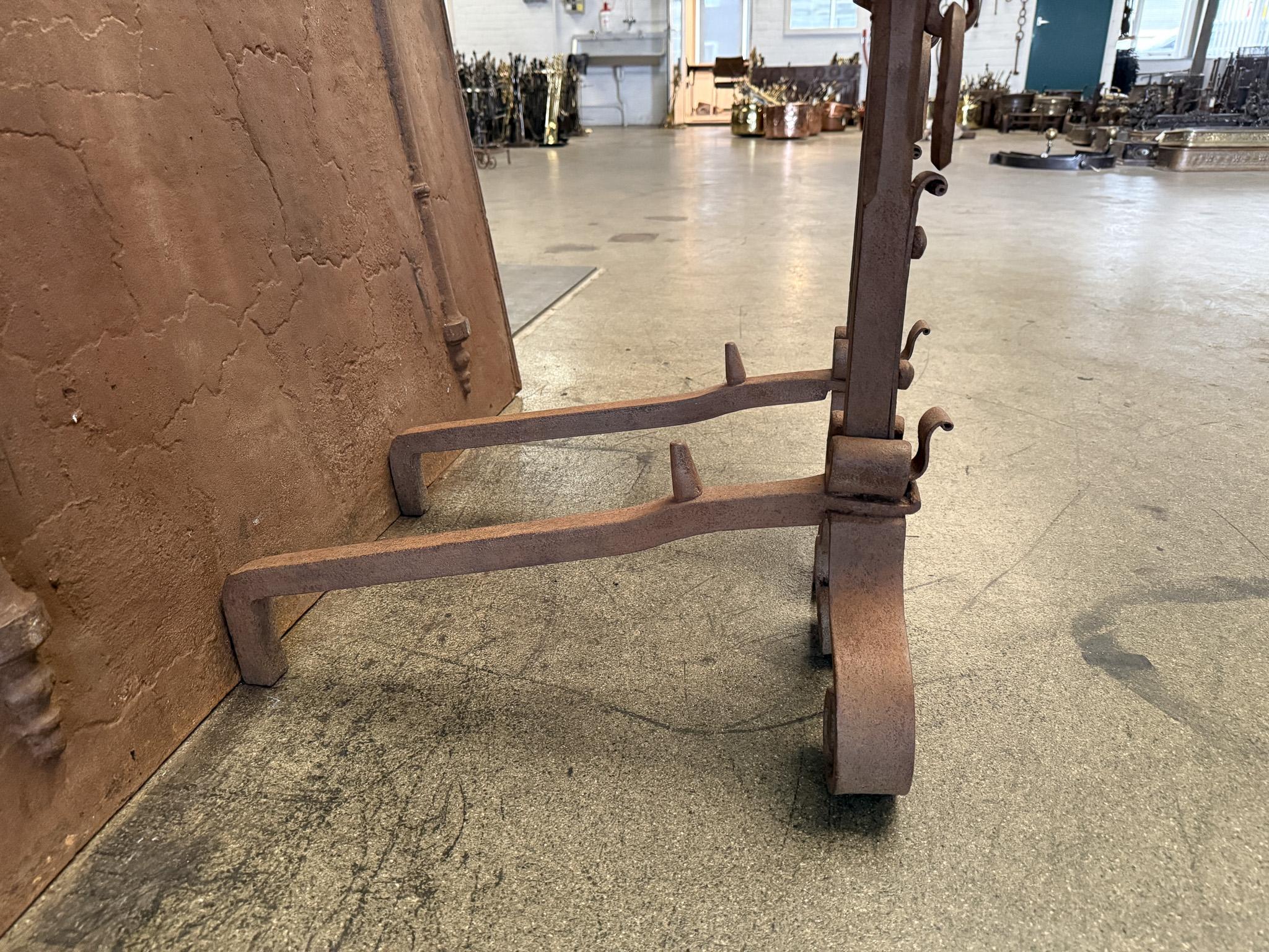 Early 19th Century French Firedogs or Andirons For Sale 13