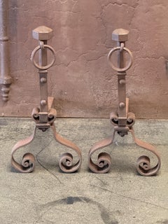 Early 19th Century French Firedogs or Andirons