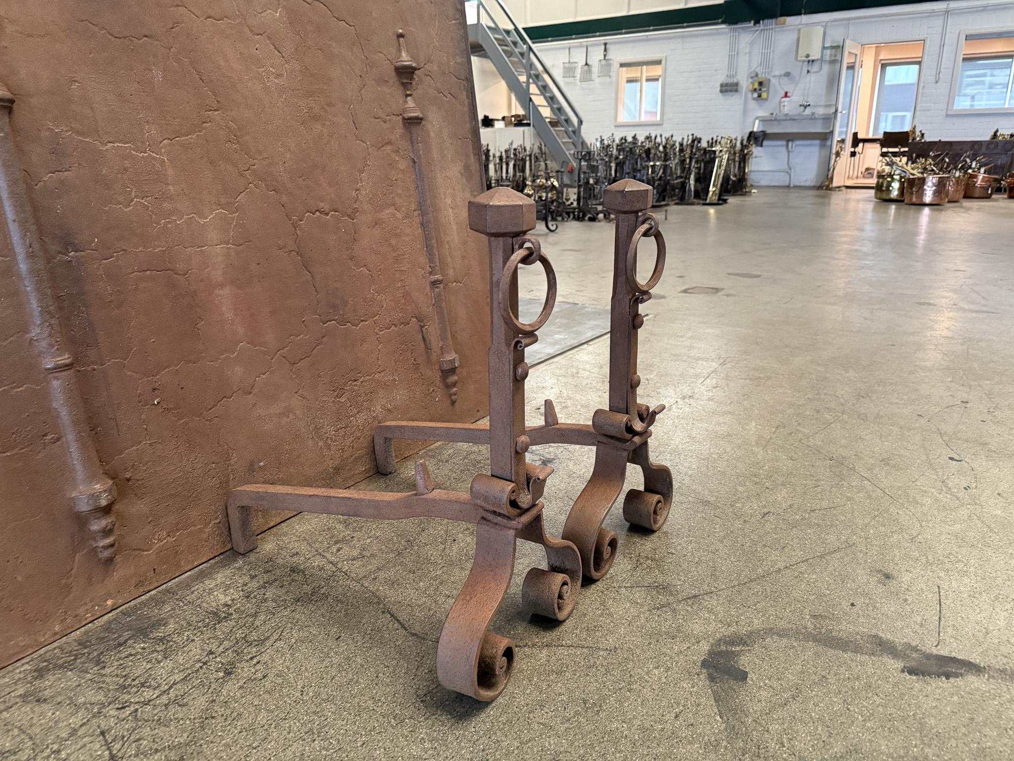 Early 19th Century French Firedogs or Andirons For Sale 14