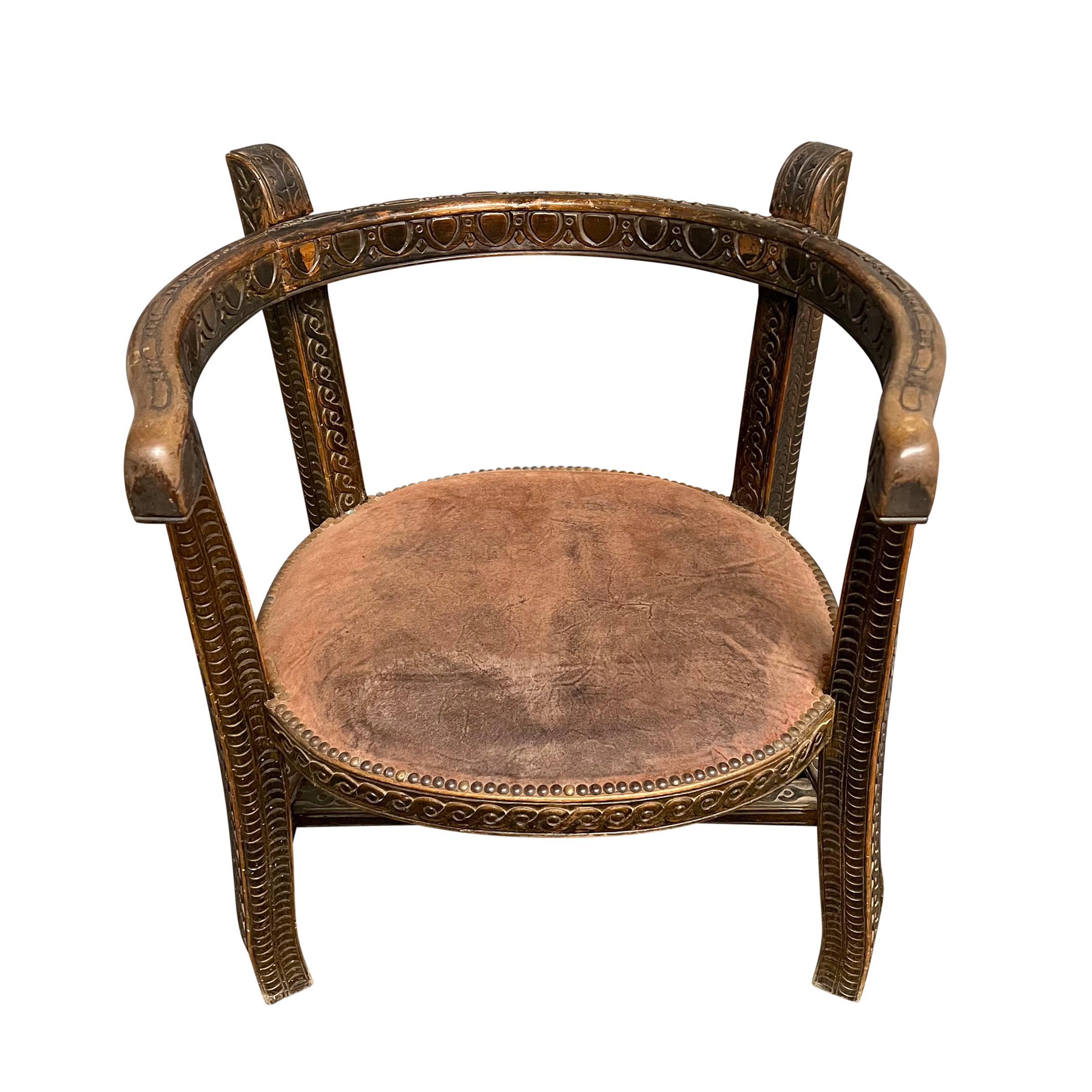 fauteuil demi tonneau