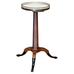Early 19th Century French Fruitwood and Marble Candlestand