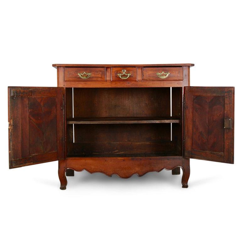 A richly colored, 19th century small fruitwood buffet/server from Provence. Beautiful original hardware, circa 1820-1840.

 