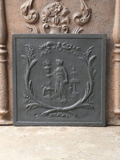 Early 19th Century French 'Gardening' Fireback / Backsplash