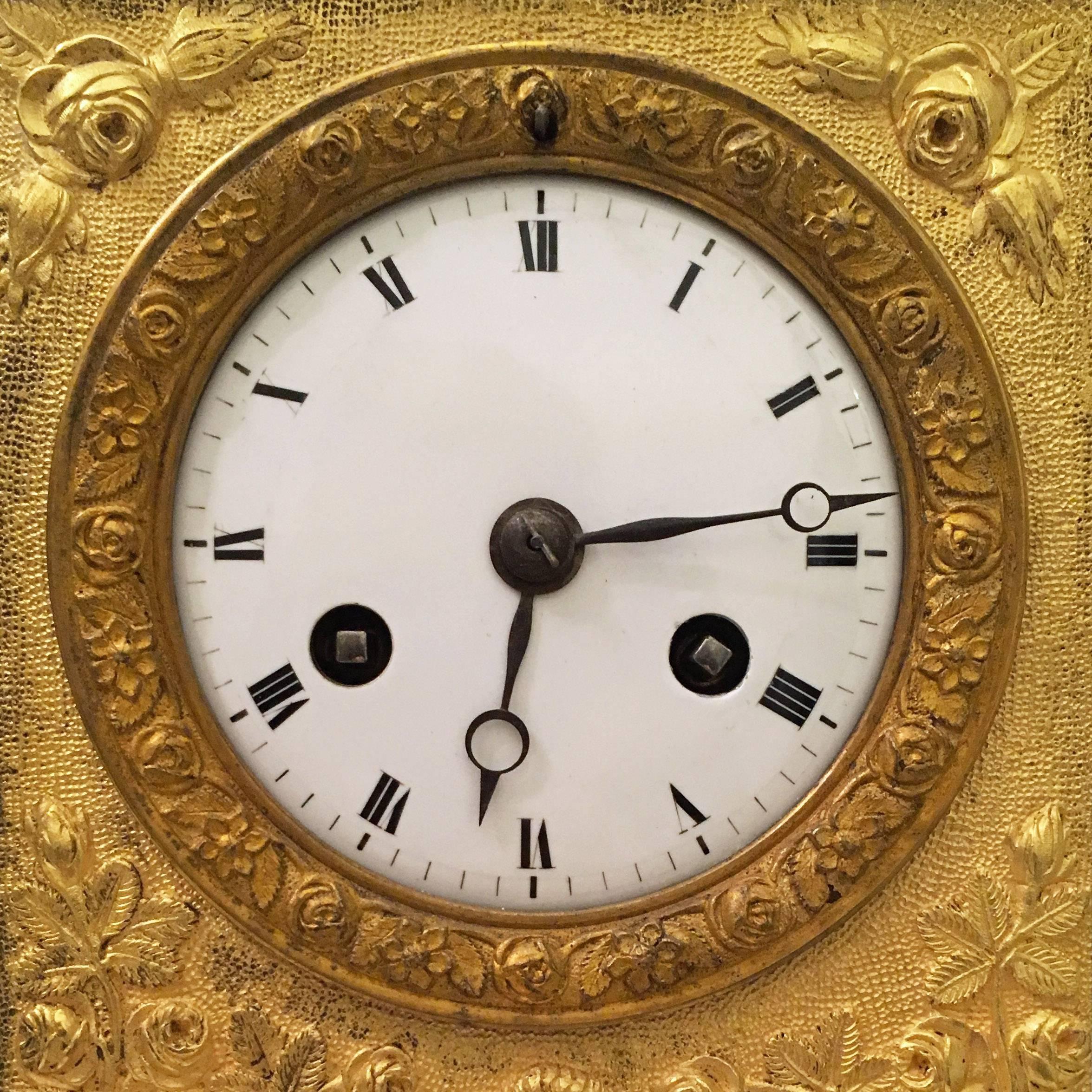 Early 19th Century French Gilt Bronze Pendulum Clock with Dionysus 3