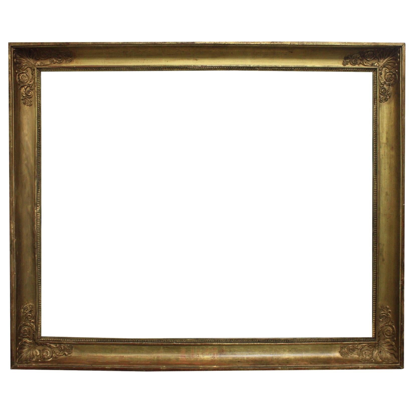 Early 19th Century French Giltwood Frame For Sale