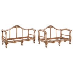 Antique Early 19th Century French Giltwood Sofas