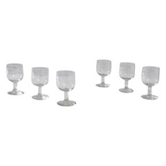 Early 19th Century French Glasses, Set of Six