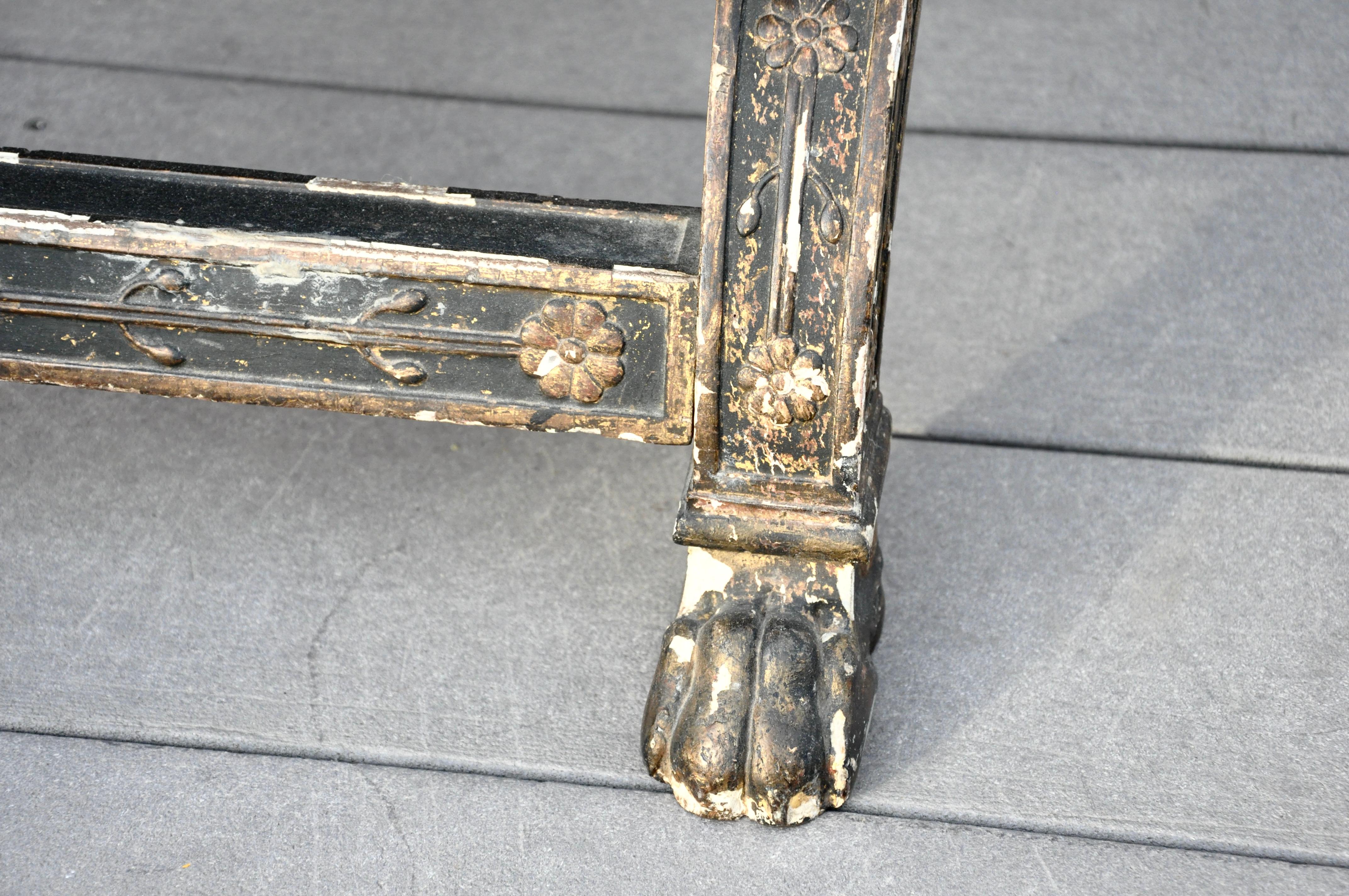 Gilt Early 19th Century French Imperial Empire Tabouret Ordered for The Tuileries For Sale