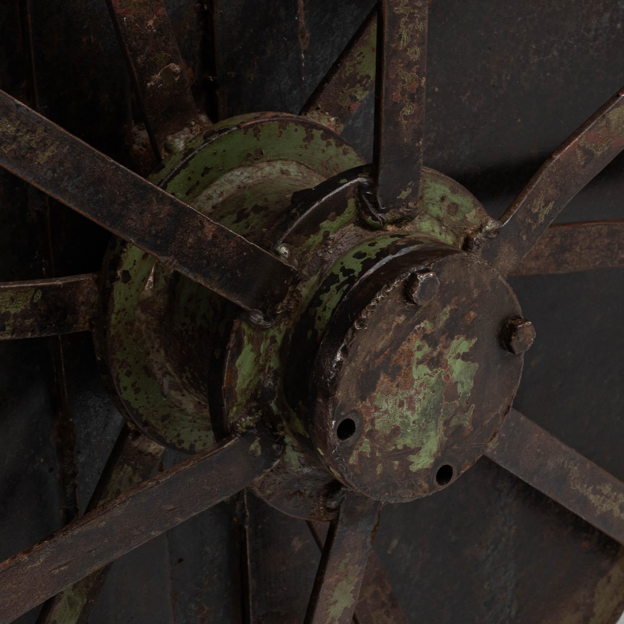 Early 19th Century French Industrial Work Table On Wheels For Sale 3