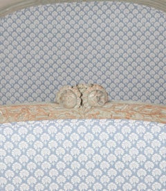 Early 19th Century French King Size Carved and Painted French Bed