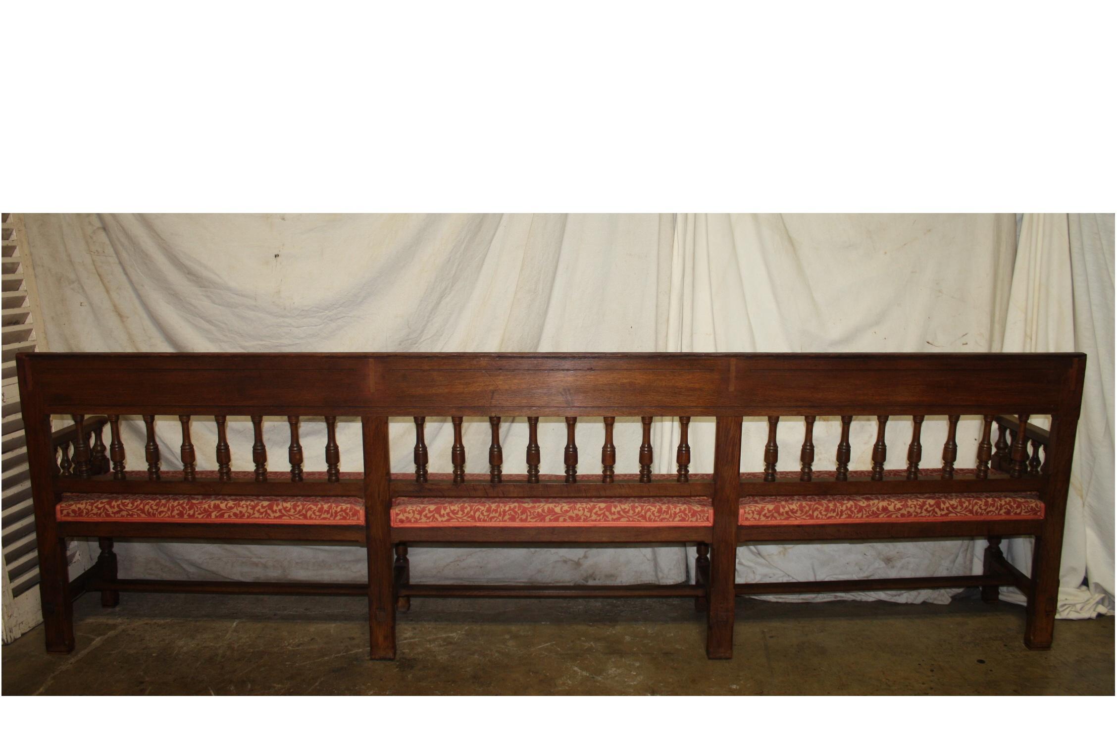 Early 19th Century French Long Bench For Sale 6