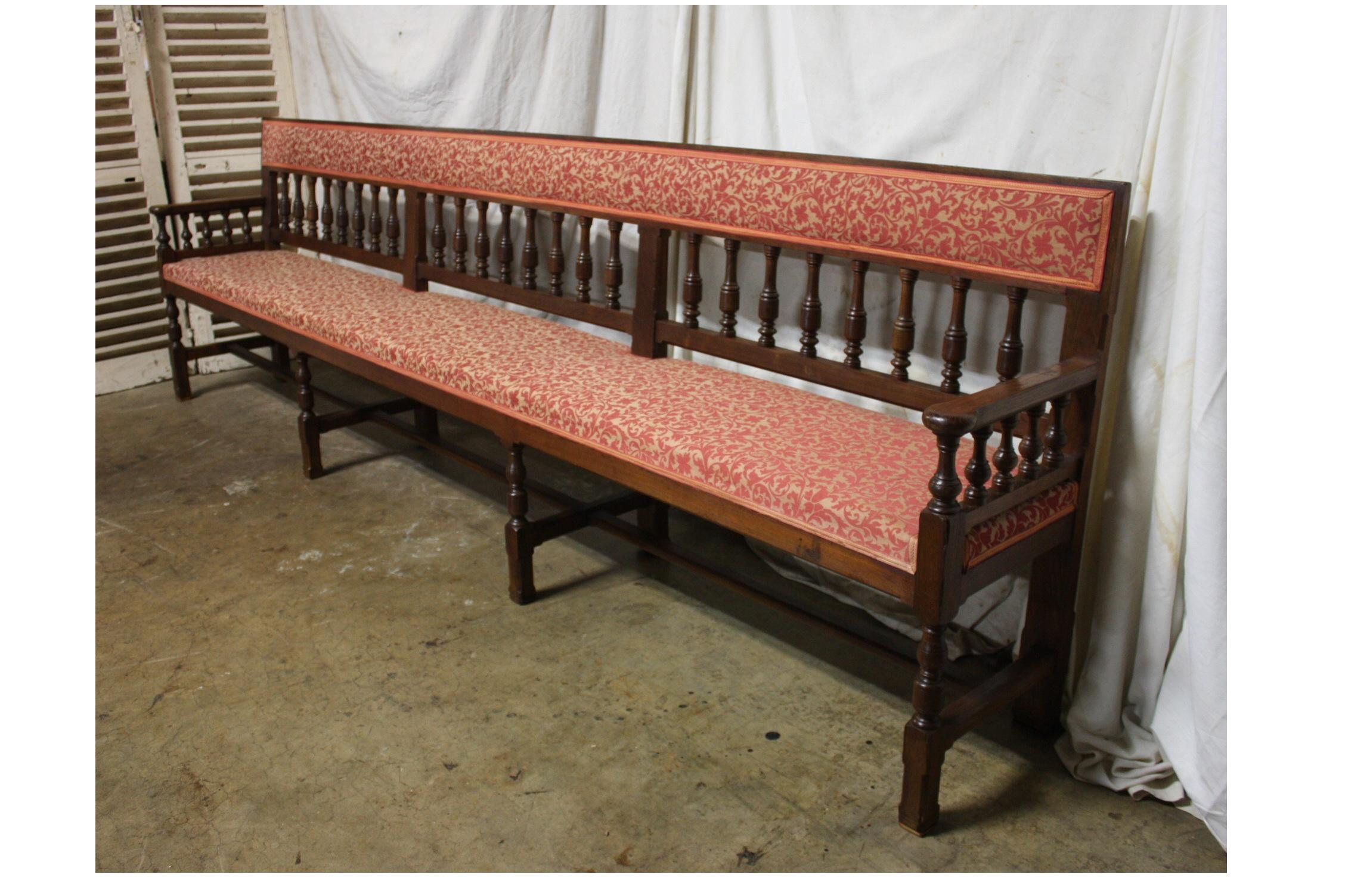 Early 19th Century French Long Bench For Sale 1