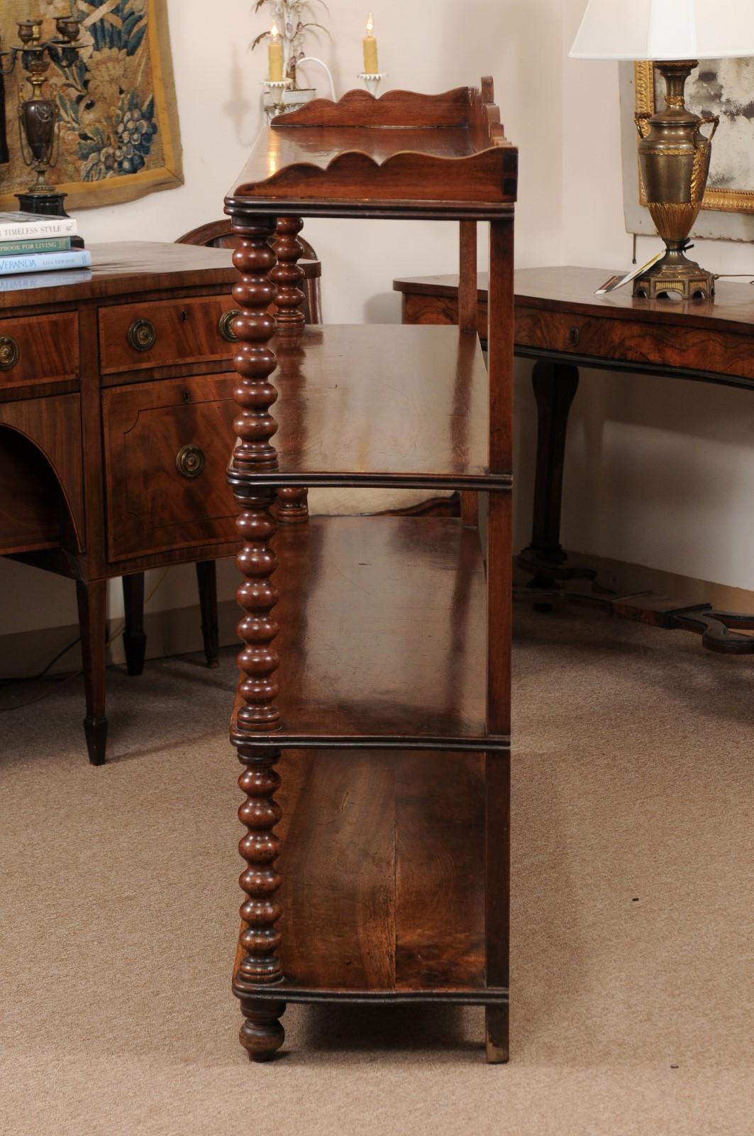 Early 19th Century French Louis Philippe Walnut 4-Tier Server  For Sale 7