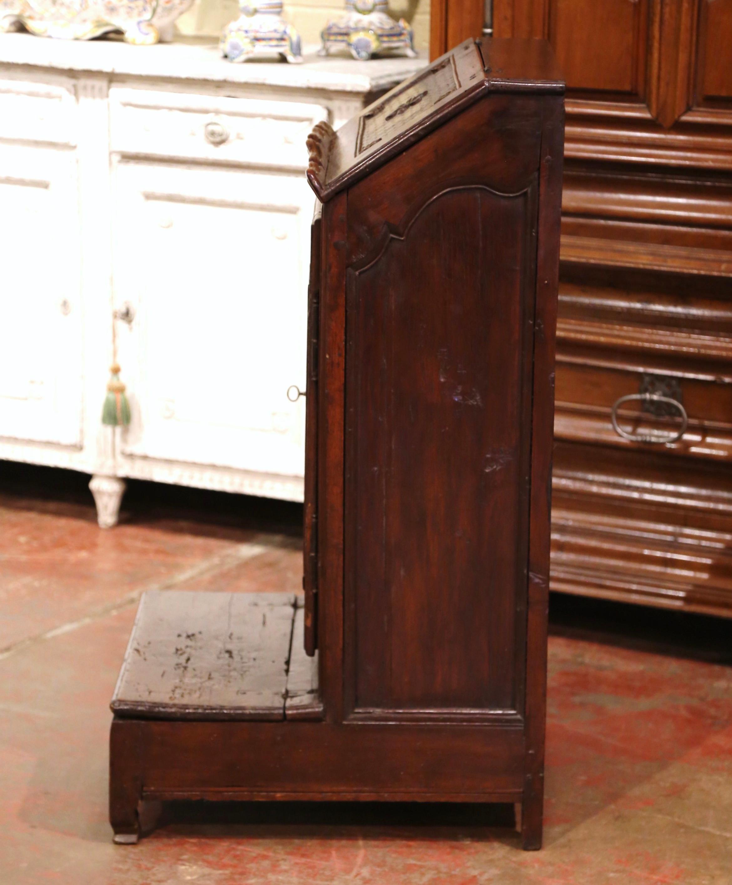 Early 19th Century French Louis XIV Carved Walnut Prie-Dieu Prayer Kneeler 5