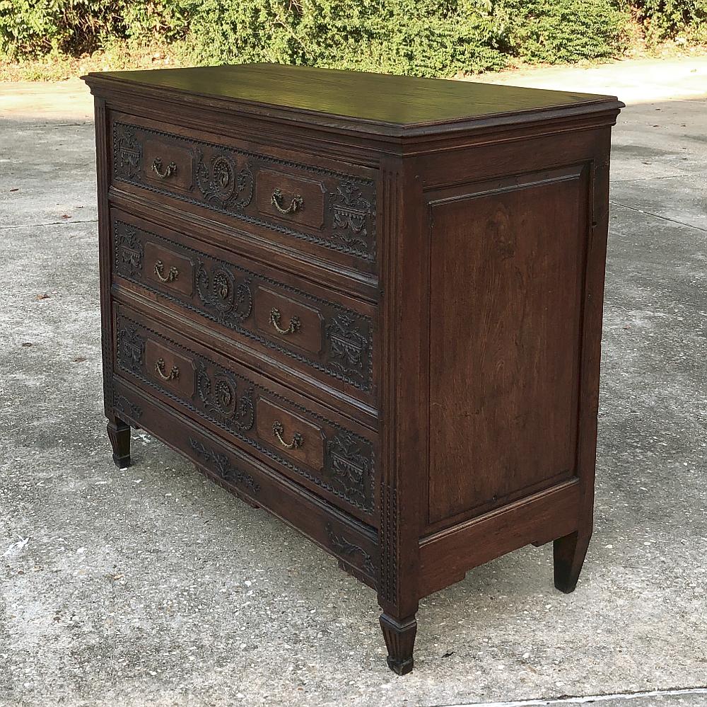 Hand-Carved Early 19th Century French Louis XVI Commode