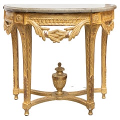 Early 19th Century French Louis XVI Giltwood Console