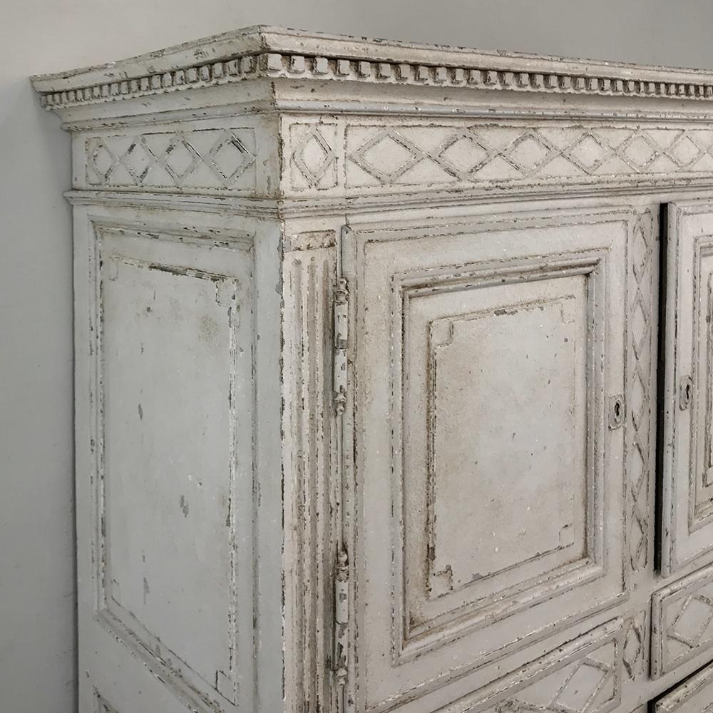 Early 19th Century French Louis XVI Painted Cabinet 6