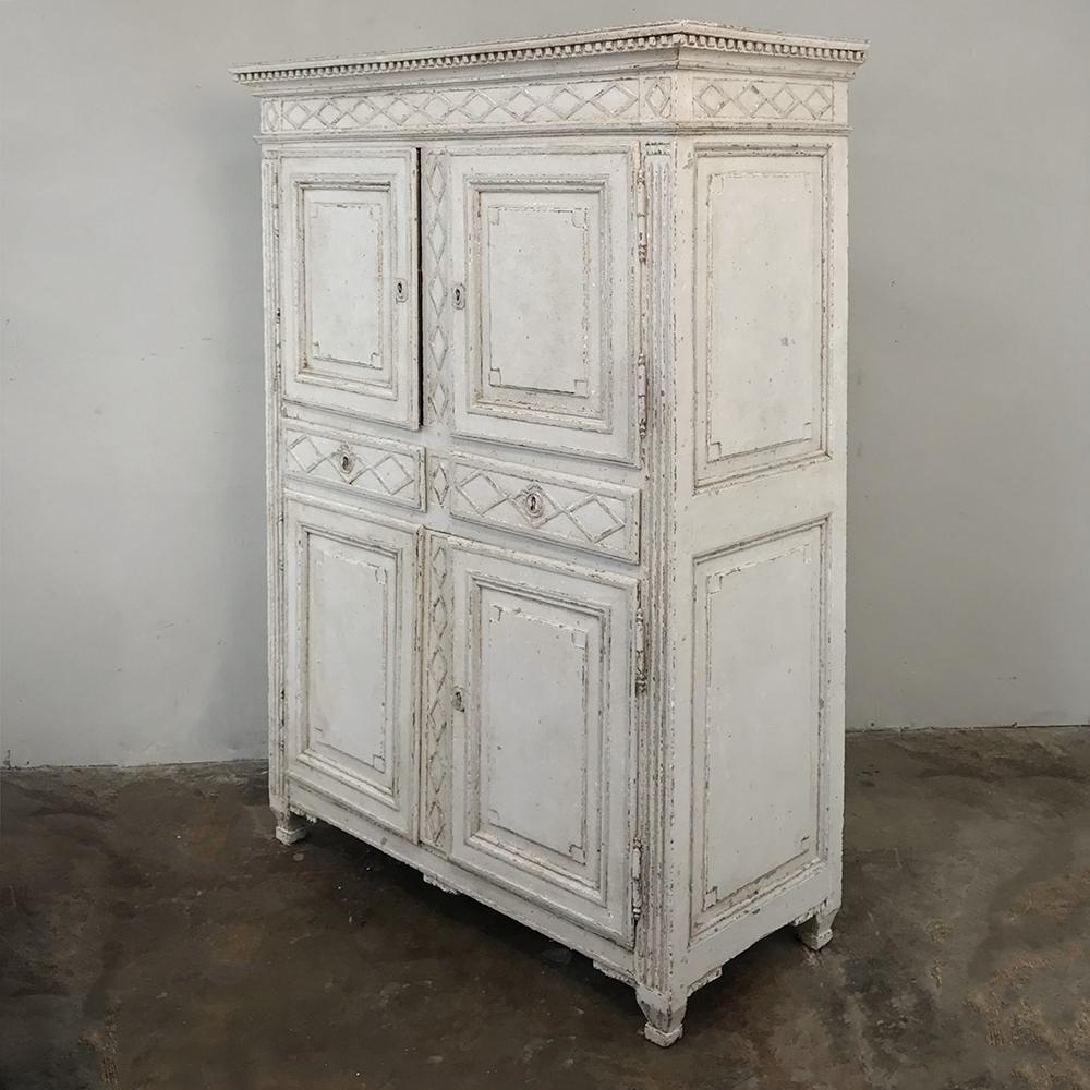 Directoire Early 19th Century French Louis XVI Painted Cabinet