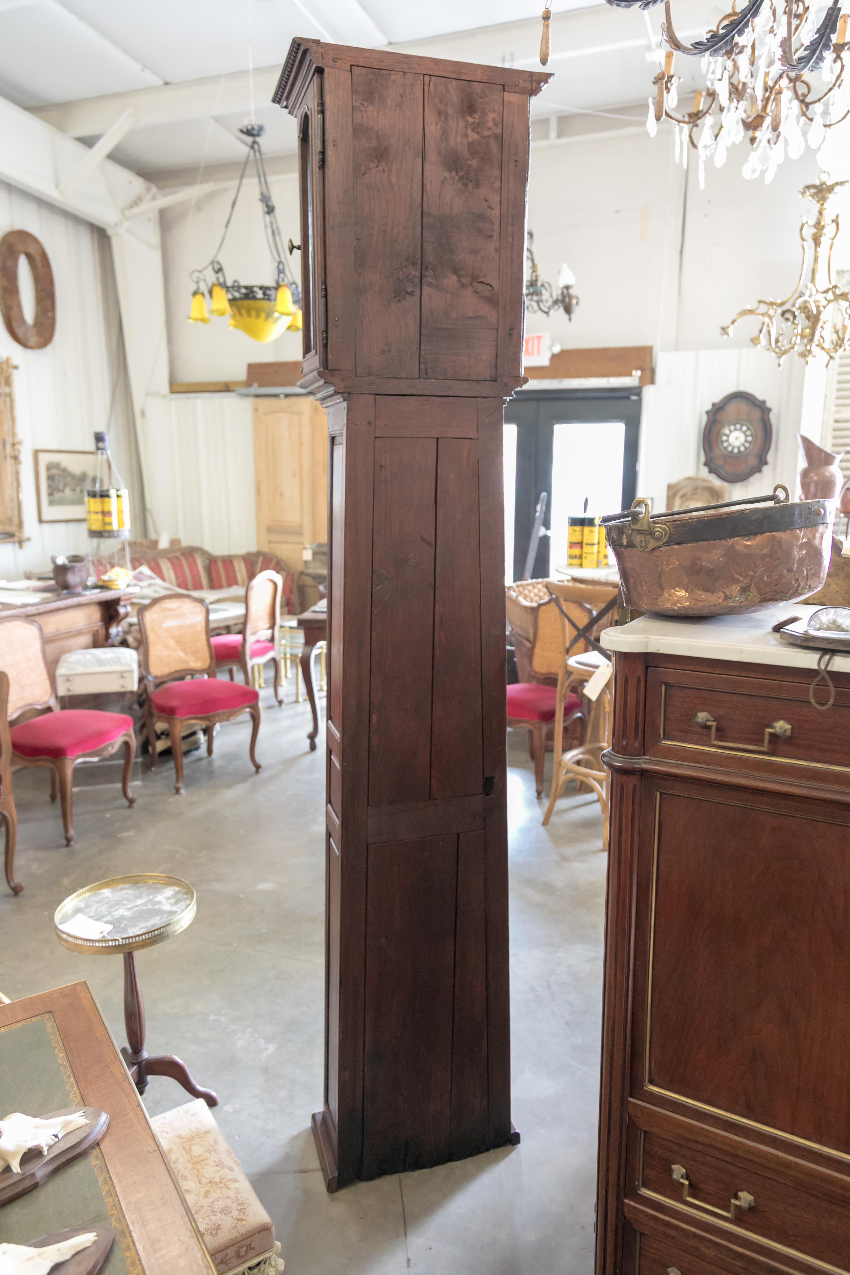 Early 19th Century French Louis XVI Style Longcase Clock In Good Condition In Birmingham, AL